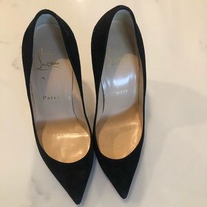 Christian Louboutin Pigalle- Black Suede